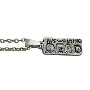 New The Walking Dead Logo Pendant Necklace With 18" Stainless Chain For Fans & C